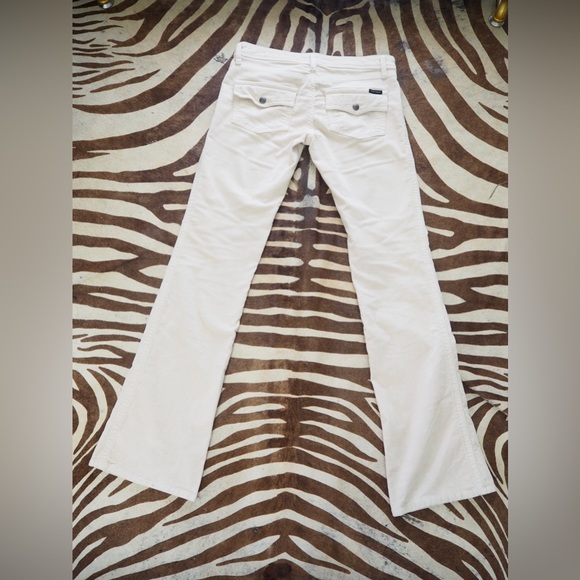 Bright Cream Sanctuary Velvet Bootcut Jeri Pants. - Picture 7 of 10